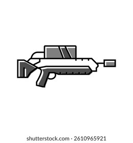 flamethrower weapon war color icon vector. flamethrower weapon war sign. isolated symbol illustration