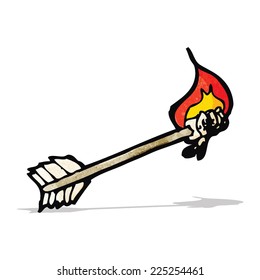 caricatura de flecha llamativa