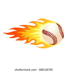 Flaming baseball