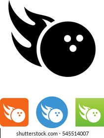 Flaming Bowling Ball Icon
