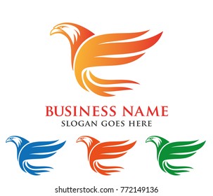 Flaming Eagle Vector Logo Design Stock Vector (Royalty Free) 772149136 ...