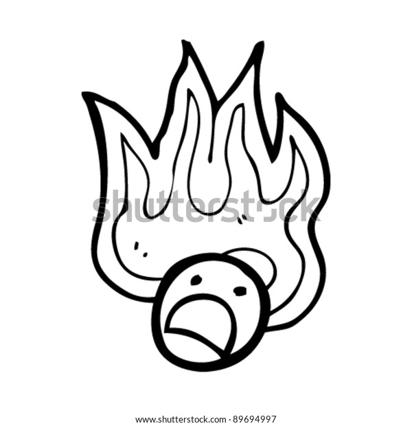 Flaming Emoticon Face Cartoon Stock Vector (Royalty Free) 89694997 ...