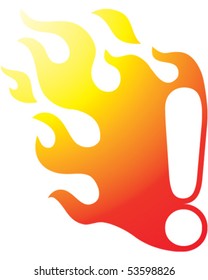 Flaming Explanation Mark