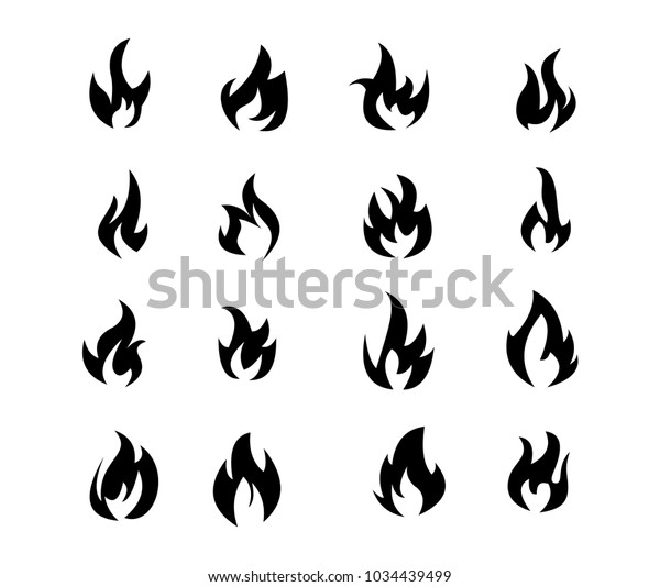 Flaming Fire Clip Art Logo Vector Stock Vector (Royalty Free ...