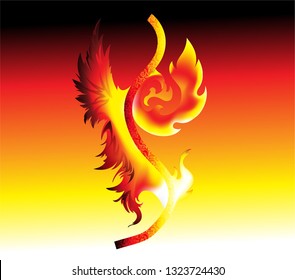 Flaming Fire Feather