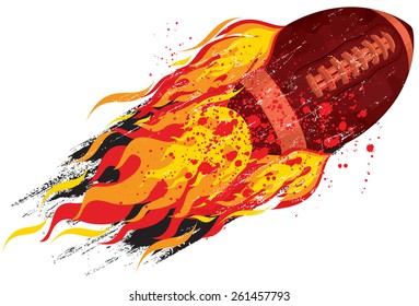 Flaming football