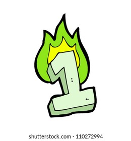 verde llamativo número uno