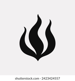 Icono de llama inferno de llama - Ilustración vectorial simple