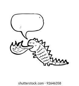 flaming monster cartoon