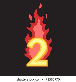 Flaming Number two