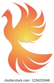 flaming Phoenix bird