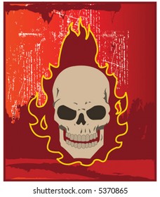 Flaming Skull 2