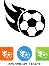 Flaming Soccer Ball Icon