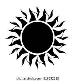 Flaming Sun Stock Vector (Royalty Free) 519632215 | Shutterstock