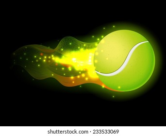 Flaming Tennis Ball