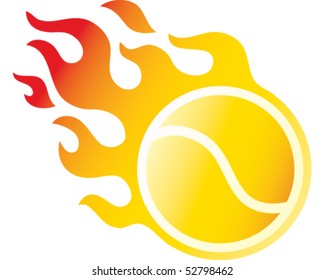 Flaming Tennis Ball