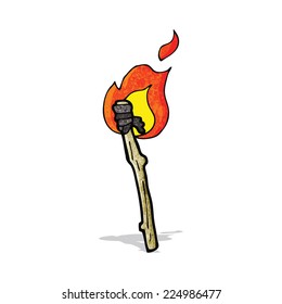 caricatura de antorcha llamativa