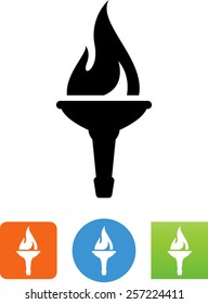 Flaming Torch Icon