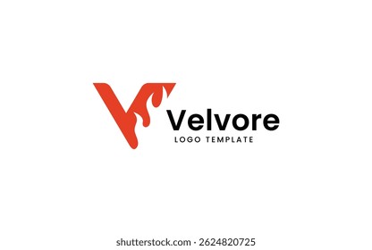 Flaming V Monogram Logo for Energy or Power Brand