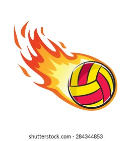 311 Volleyball Flaming White Background Images, Stock Photos & Vectors ...