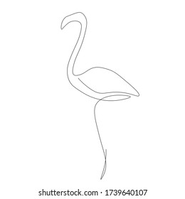 Fondo animal Flamingo, ilustración vectorial