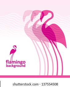 Flamingo background.