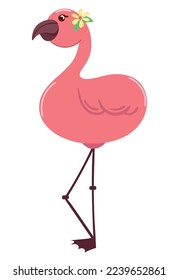 flamingo bird color pastel tropical icon