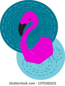 
Flamingo bird pink