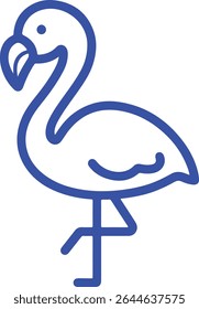 Flamingo Bird Silhouette Digital Art