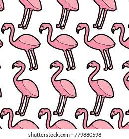 flamingo bird tropical pattern image 