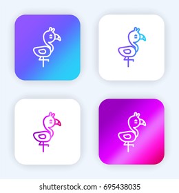 Flamingo bright purple and blue gradient app icon