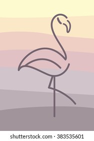 flamingo cartoon