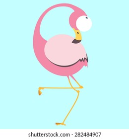 flamingo cartoon illustration