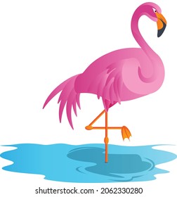 Dibujo vectorial de flamingo