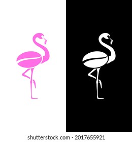 Flamingo Coffee Bean Body Logo