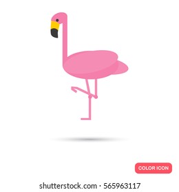 Flamingo color flat icon