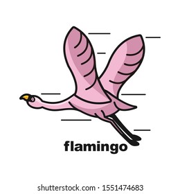 flamingo design logo vector mascot icon bird awesome ready for use