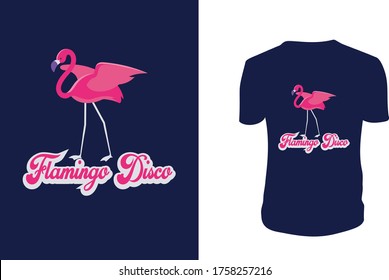 Flamingo Disco- Flamingo T shirt, Flamingo, Flamingo Vector Template.