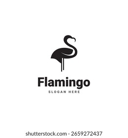 Logotipo de Vector minimalista elegante flamenco