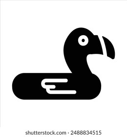 flamingo in flat design style