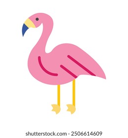 Flamingo Flat Icon Design para personal y Uso comercial