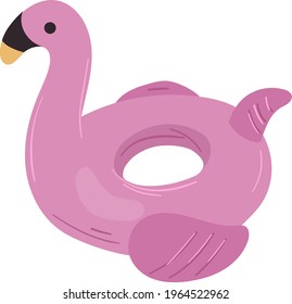 Flamingo float swimming pool toy.