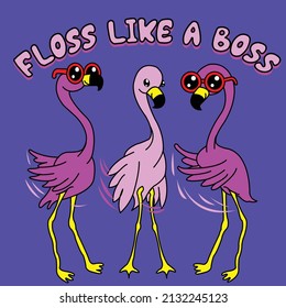 FLAMINGO-BLUME WIE EIN BOSS