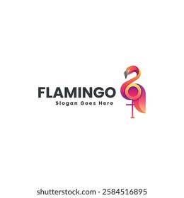 Flamingo Gradient Colorful Logo Template