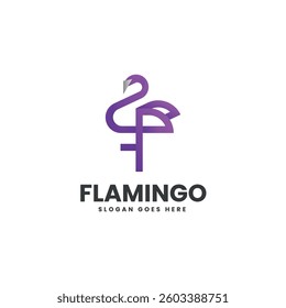 Flamingo Gradient Colorful Logo Template