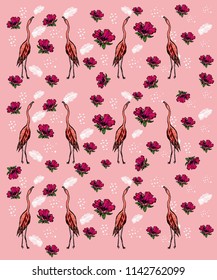 flamingo graphic design vector art