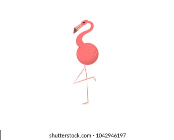 Flamingo has four leg.