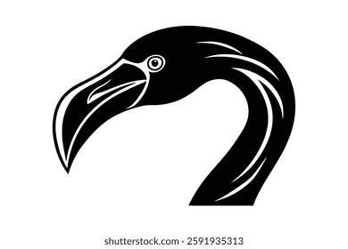 A flamingo head vector illustration 