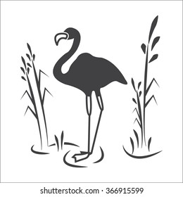 Flamingo icon. 