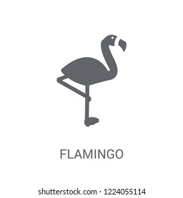 Flamingo icon. Trendy Flamingo logo concept on white background from animals collection. Suitable for use on web apps, mobile apps and print media.